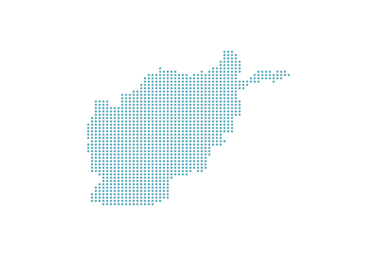 Afghanistan Distribution Map